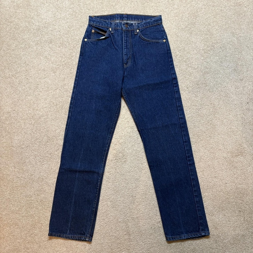 Vtg 80s Levis 505 Jeans Mens 27x29.5 Blue Regular Fit Straight Denim Pants USA